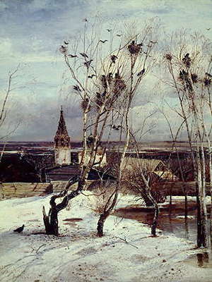 А.К. Саврасов. Грачи прилетели. 1871. Третьяковская галерея.